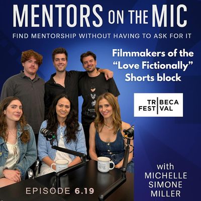 Tribeca Shorts Film Roundtable panel "Love Fictionally" with Kaily Morgan Smith, Drew Van Steenbergen, Ty Molbak, Maggie and Tyler Brown