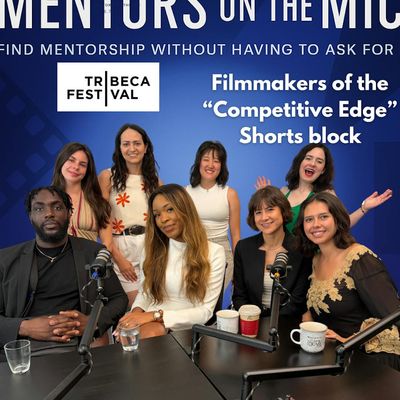 Tribeca Shorts Film Roundtable panel "Competitive Edge" with Misha Calvert, Jordan Britt, Isabel Lamers, Ran Ran Wang, Jean-Luc Mwepu and Desirée Mwepu