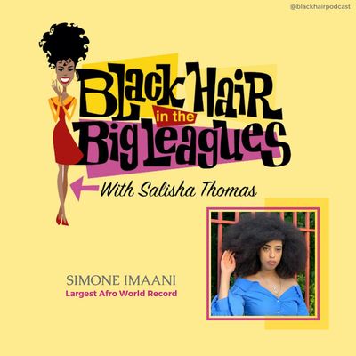 BHBL: SIMONE IMAANI: World Record for Largest Afro